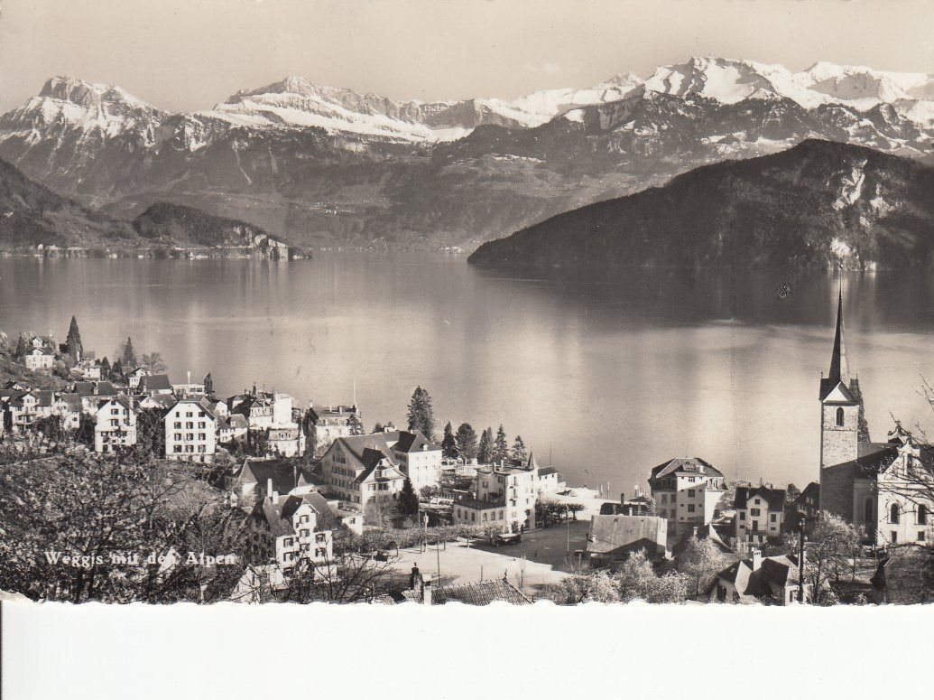 Cartoline postali: Weggis ca. 1950 – Usato da Bürglen TG venduto da StampGraf