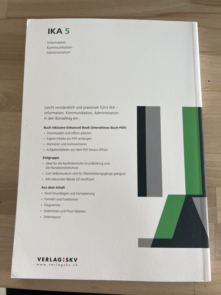 Libri: Lehrbuch IKA 5 Tabellenkalkulation, 7. Auflage – Nuovo (secondo la descrizione) da Bellmund venduto da been.mlr 1