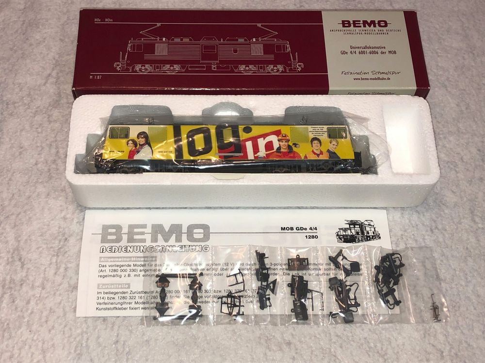 Bemo Modelleisenbahnen: BEMO 1280 326 MOB GDe 4/4 6006 "Login" Hom analog neuf – Neu und originalverpackt aus Echandens von sprite2 5