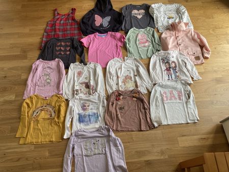 Mädchen Kleiderpaket 17 Teile Gr. 110/116 Sommer/Herbst