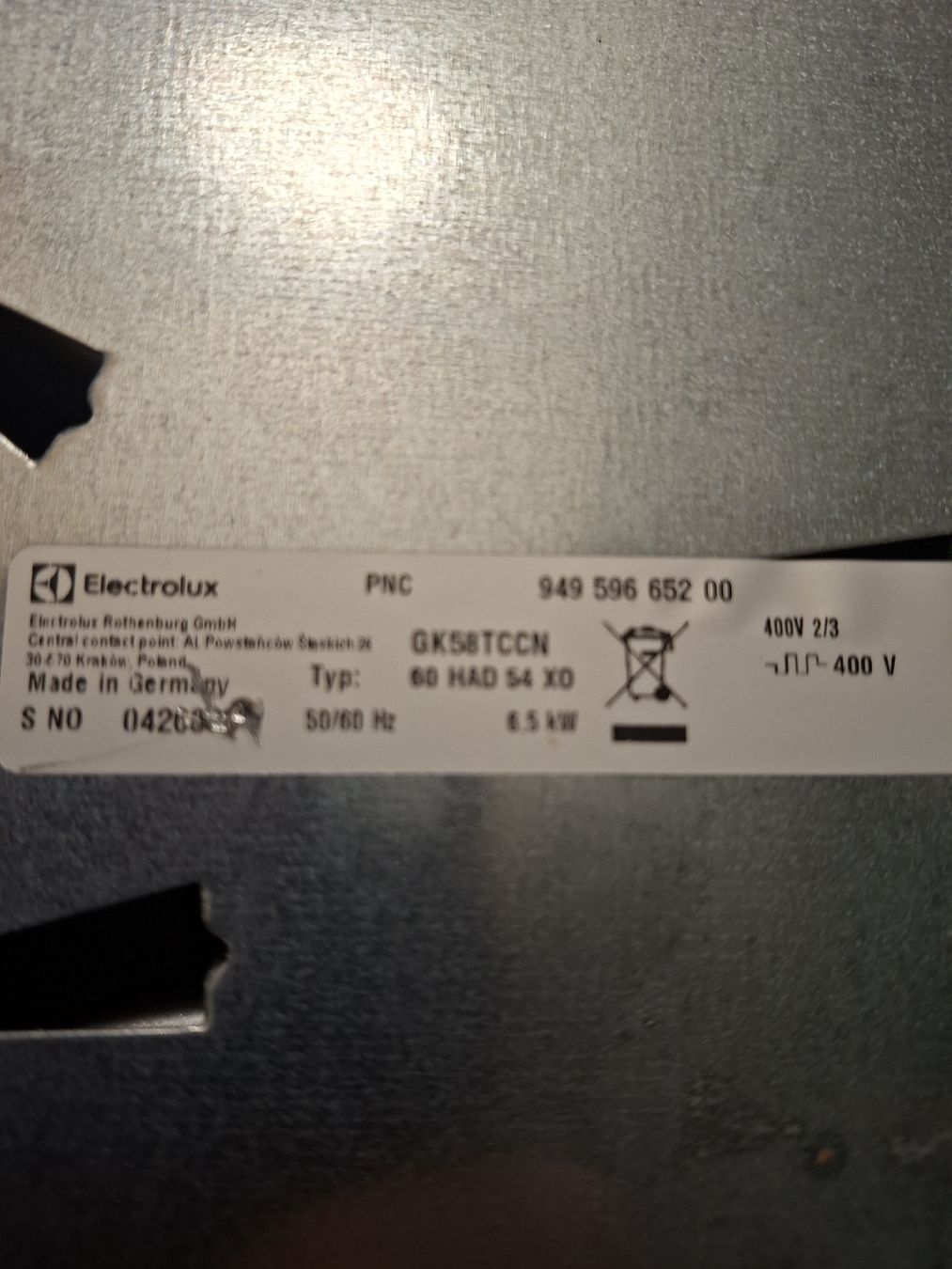 Cucine: Table de cuisson Electrolux vitrocéramique, état usagé – Usato da Matran venduto da Liptec750 1