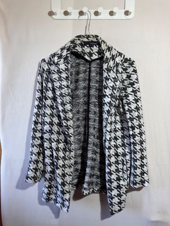 Longblazer Jacke mit Hahnentrittmuster von Tally Weijl Gr. M