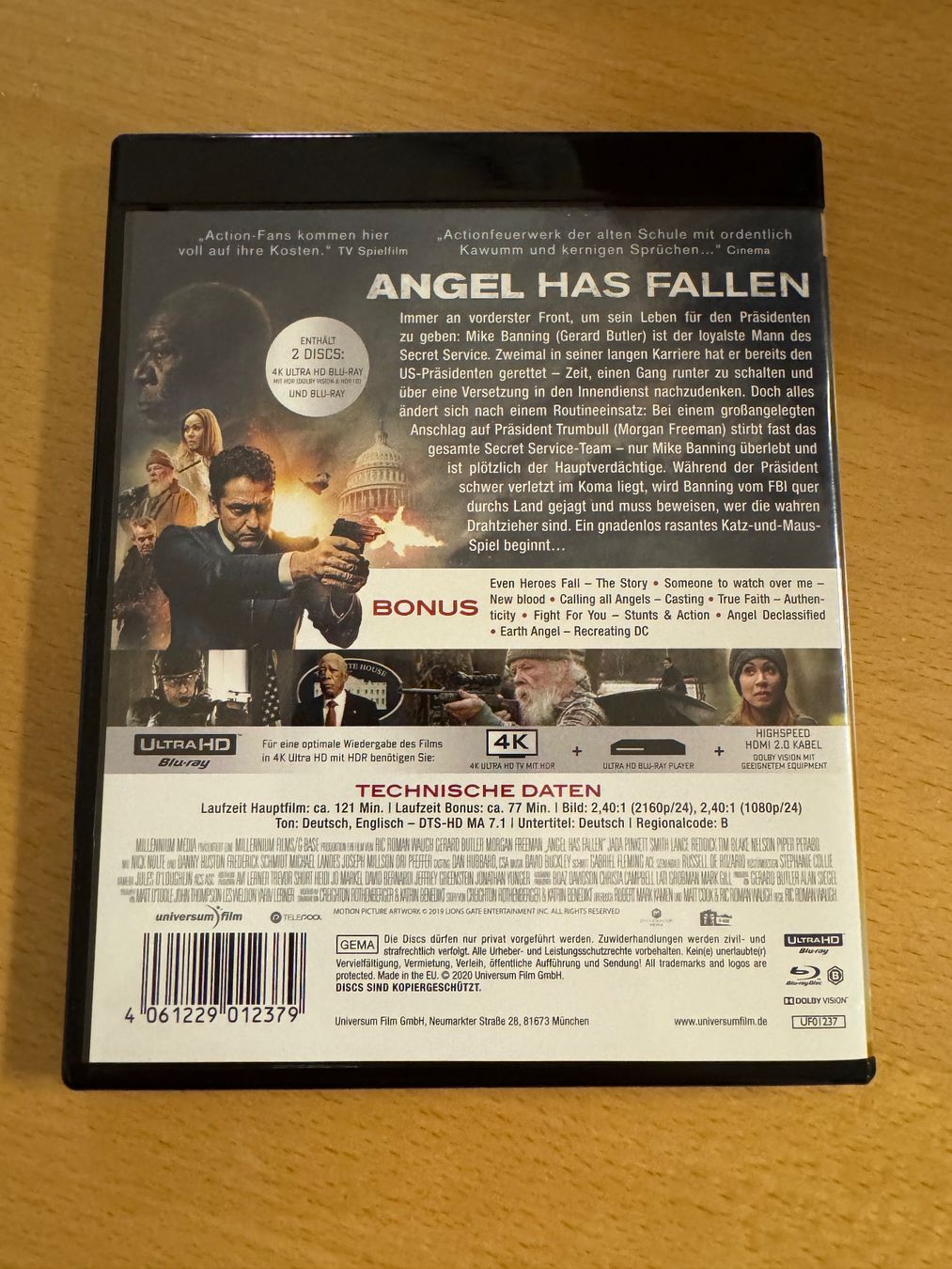 Tutti i DVDs: Angel has Fallen 4k UHD Blu Ray – Usato da Schwerzenbach venduto da ste_pp82 1