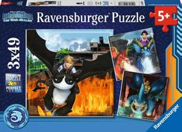 Ravensburger 3x49 Teile Puzzle Dragons: Die 9 Welten