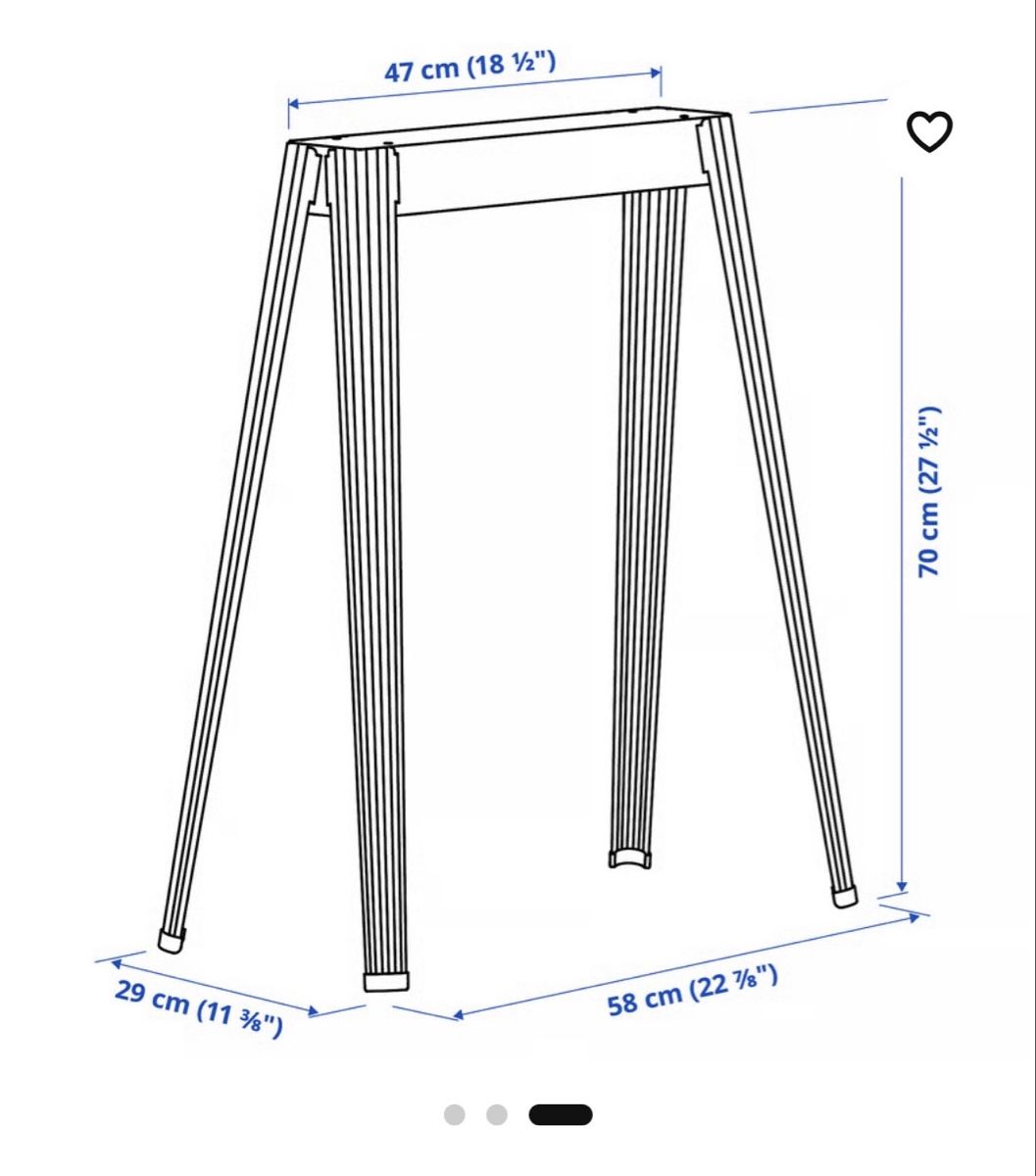 Ikea Altri mobili: Tischbeine Närspel – Usato da Merenschwand venduto da ___niggi___ 1