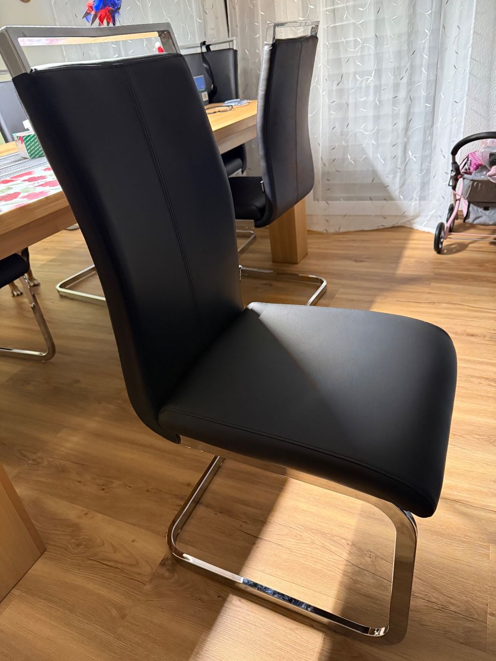 Beliani Sedie: 6 neue Schwingstühle schwarz – Nuovo (secondo la descrizione) da Rupperswil venduto da Dexaner59 2