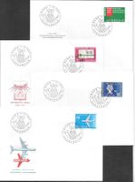 4 FDC 351 - 354 Serie Einzelmarken ET Bern 7.4.1960