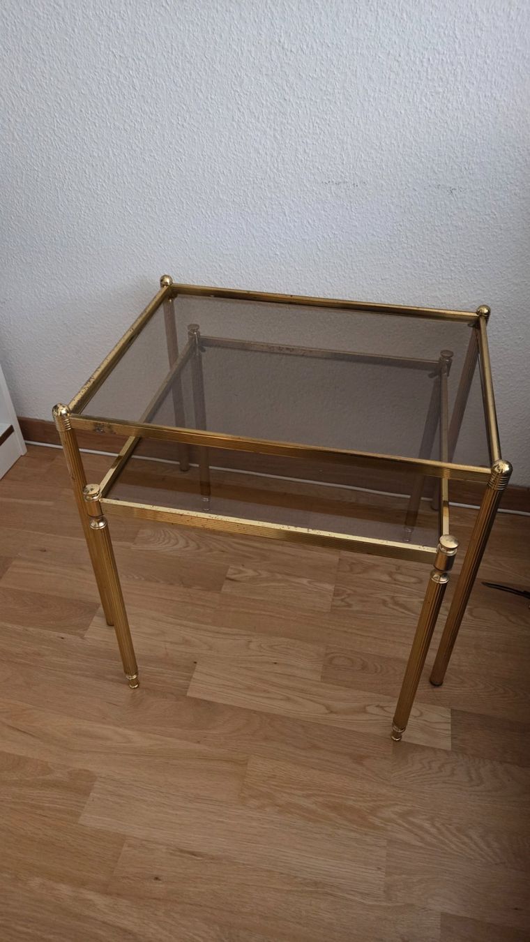 Tavoli: 2er Set Couchtisch Gold/Glas – Usato da Schaffhausen venduto da cya_dj6b