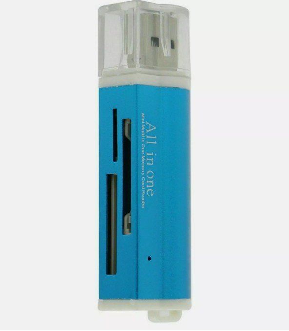 Lettori di schede: USB Karten lese gerät TF Card Reader Micro SD MMC M2 Stick – Nuovo (secondo la descrizione) da Kirchdorf AG venduto da Restposten110 2