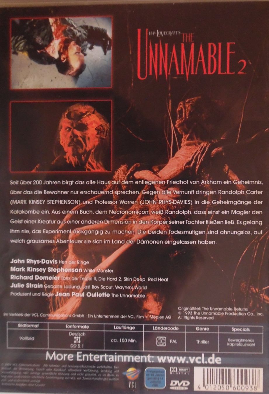 Tutti i DVDs: The Unnamable 2 – Usato da Bellinzona venduto da Luna093 2