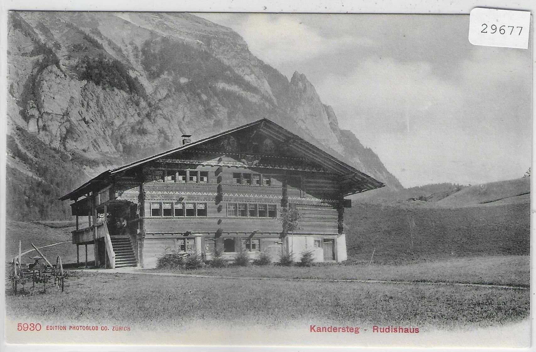 Ansichtskarten: Kandersteg - Rudishaus – Gebraucht aus Ettingen von Kartenplanet