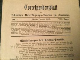 Correspondenzblatt, Berlin 1883