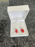 Neue Thomas Sabo Ohrringe, Silber, Koralle, Rarität