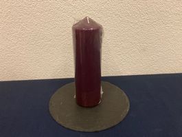 Kerze ca. 24 x 8 cm, ca. 960g, dunkel lila glanz