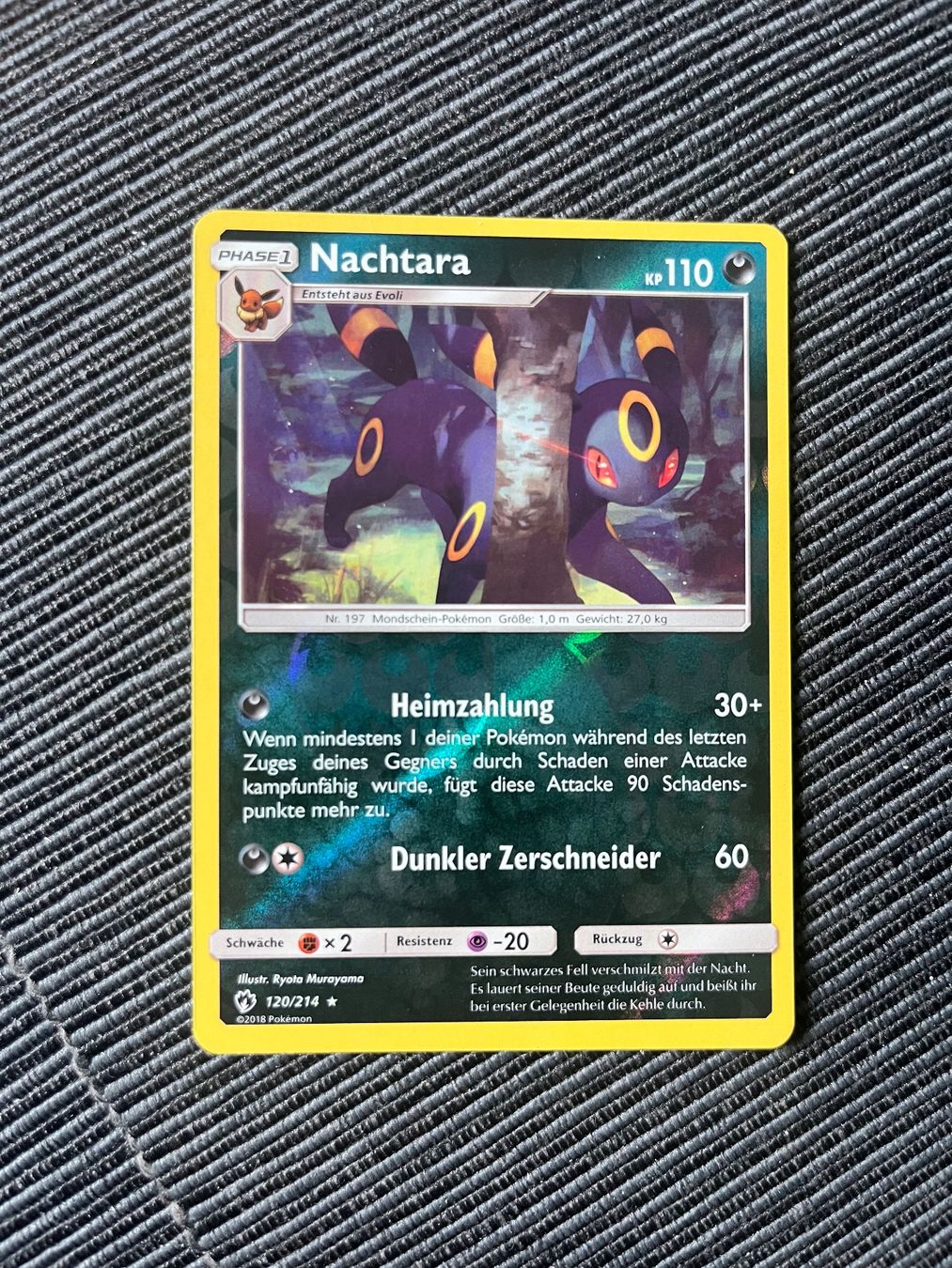 Pokémon Carte collezionabili: Pokemon Nachtara Reverse Holo Lost Thunder Near Mint – Nuovo (secondo la descrizione) da Wabern venduto da Collectfun