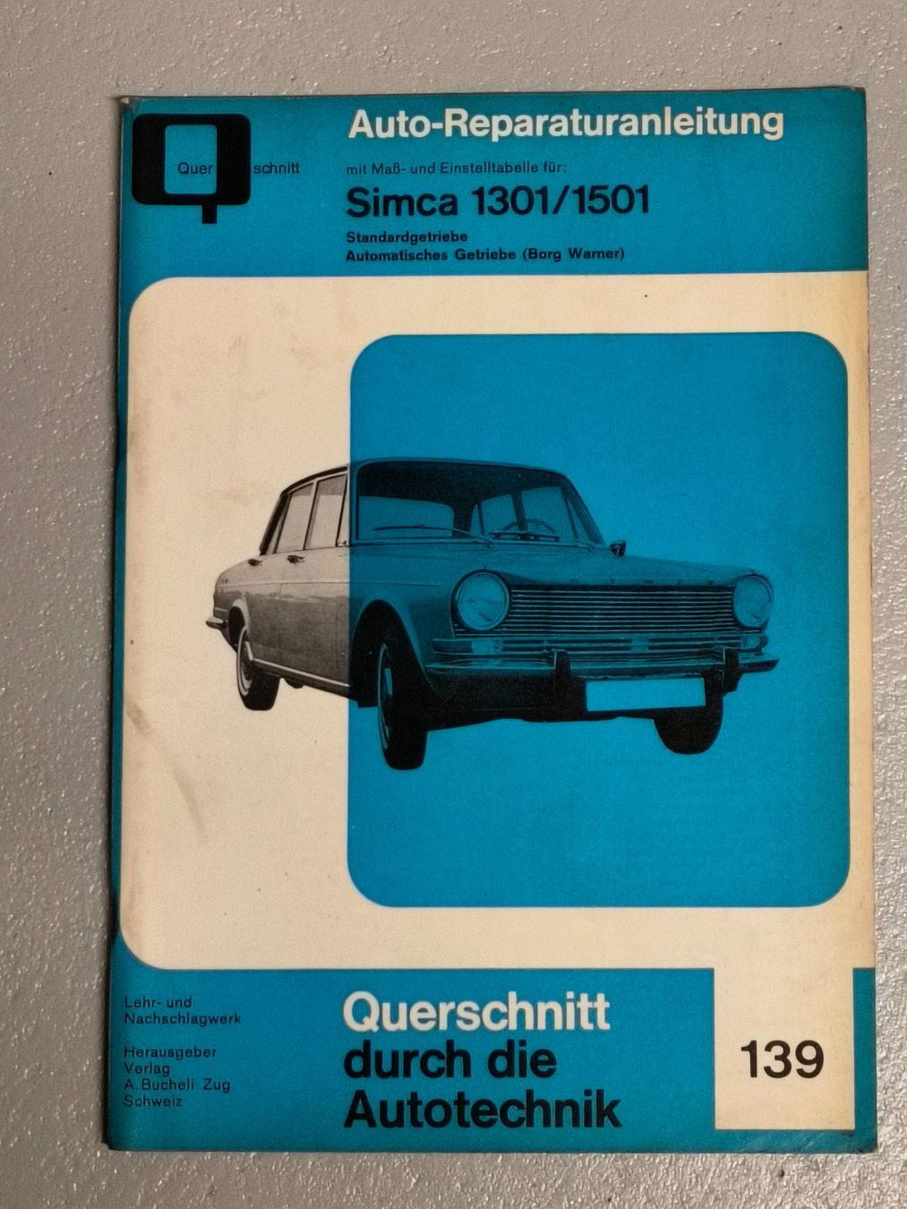 Libri: Simca Auto-Reparaturanleitung Bucheli 139 – Usato da Pfungen venduto da Splendid1