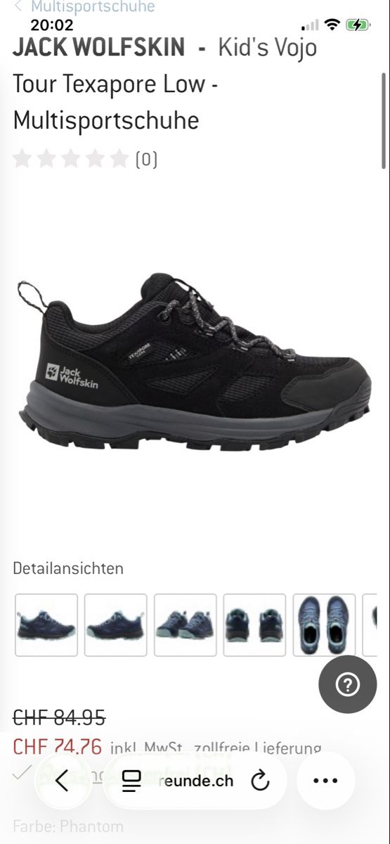 Jack Wolfskin Scarpe per ragazzi: Jack Wolfskin Trekking Schuhe Gr. 30 – Usato da Muttenz venduto da stockholm17 4