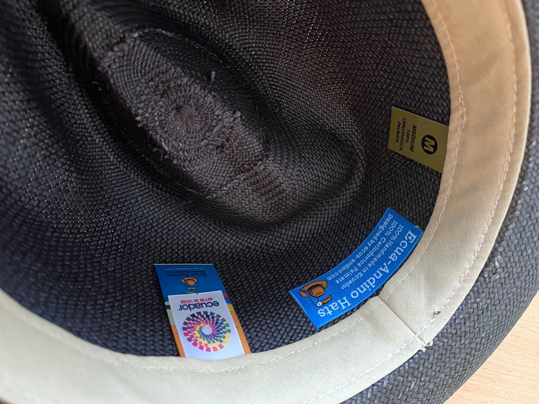 Copricapi, berretti & cappellini: Hut / Strohhut / Ecua Andino Hat / schwarz / M – Usato da Maienfeld venduto da 2nd-Hand-Parts 2