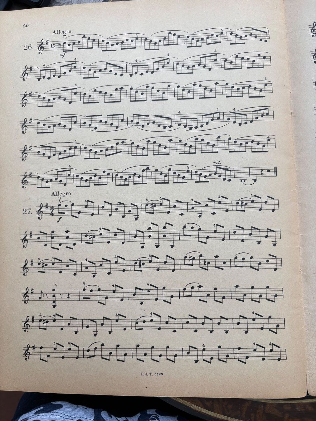 Libri: antikes Notenbuch - Violin-Etüden – Usato da Lausen venduto da Zotty1 4