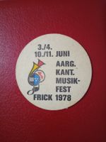 Bierdeckel Musikfest Frick 1978 (BDR3)