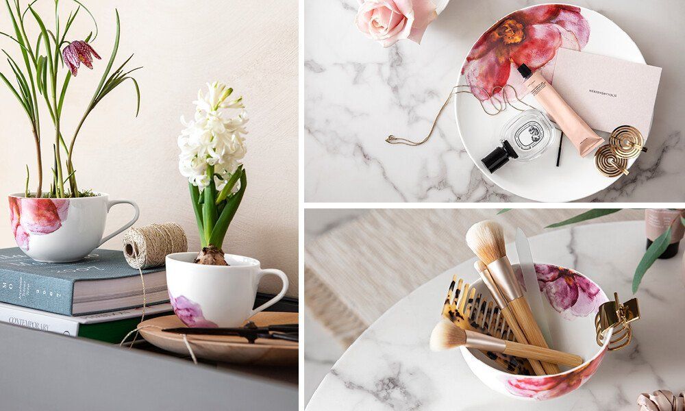 Villeroy & Boch Set di piatti: Geschirrset Rose Garden Villeroy & Boch – Nuovo e nell'imballaggio originale da Zürich venduto da canteiros 4