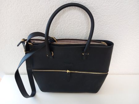 Handtasche Wenger schwarz Damen Leder Laptoptasche neuwertig
