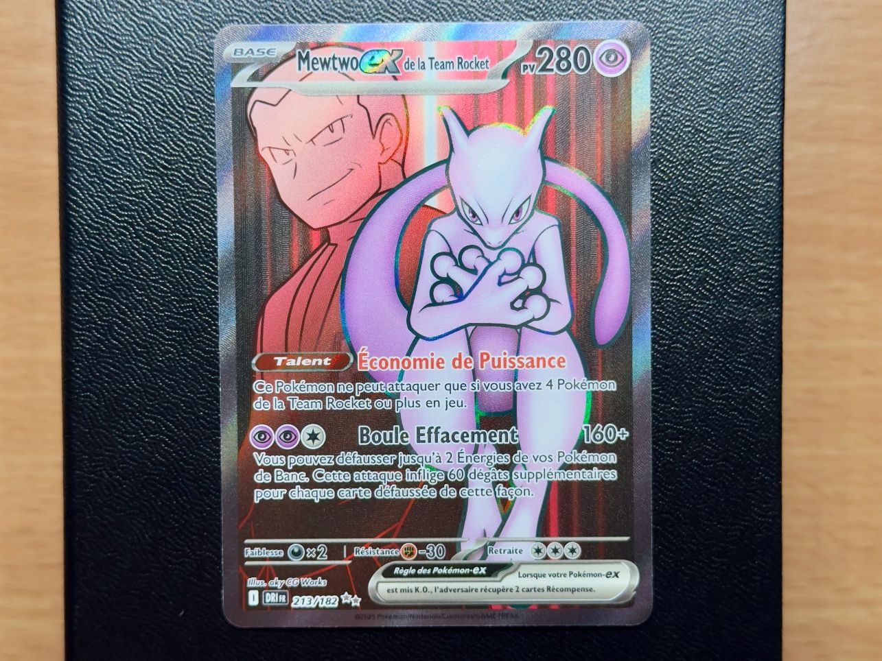 Mewtwo ex de la Team Rocket (213/182) - DRI FR - EV10 (D'occasion)  ...