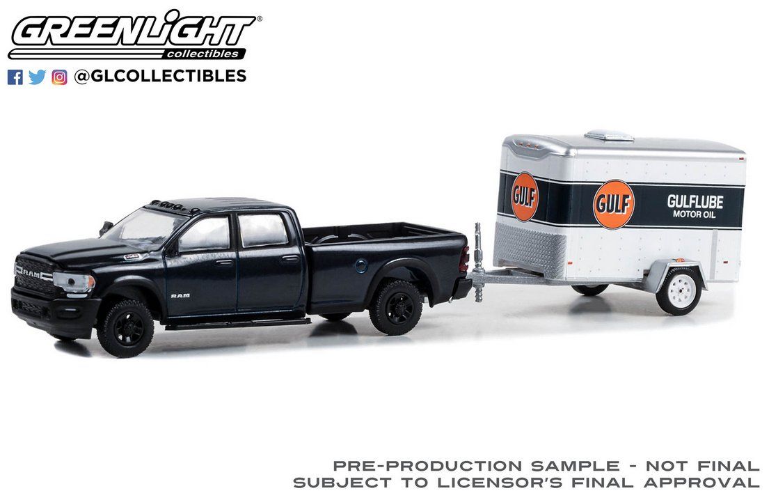 Greenlight Modellautos: 2023 Dodge Ram 2500 with Small Cargo Trailer – Neu und originalverpackt aus Lenzburg von kh-modelle