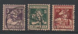 Pro Juventute Satz 1916 o Katalogwert: 100.00 CHF