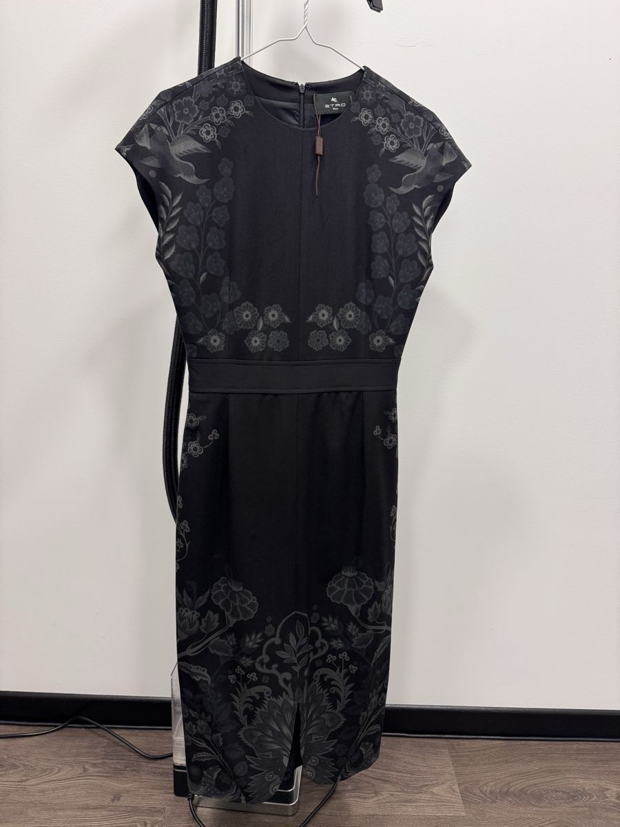 Etro Vestiti: Etro Black Floral Dress - Size 38it – Nuovo (secondo la descrizione) da Thonex venduto da Lux_brands01 1