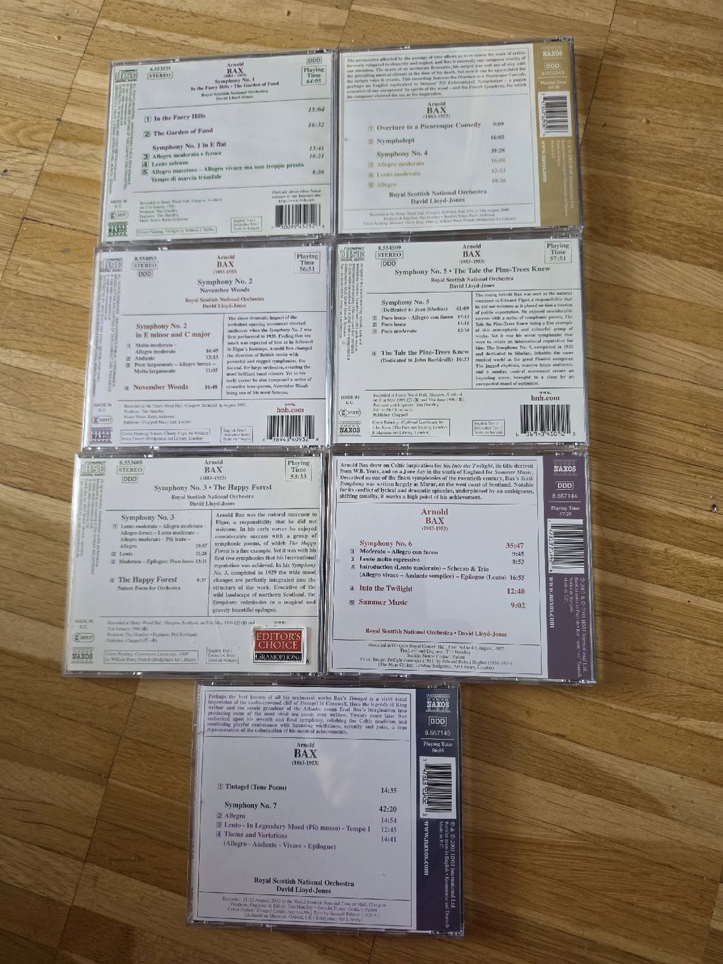 CDs: 7CDs: Arnold Bax Symphonien 1-7 – D'occasion à Aesch BL par immon 1