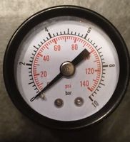 Pressure gauge 0 to 10 bar 0 to 140 psi used