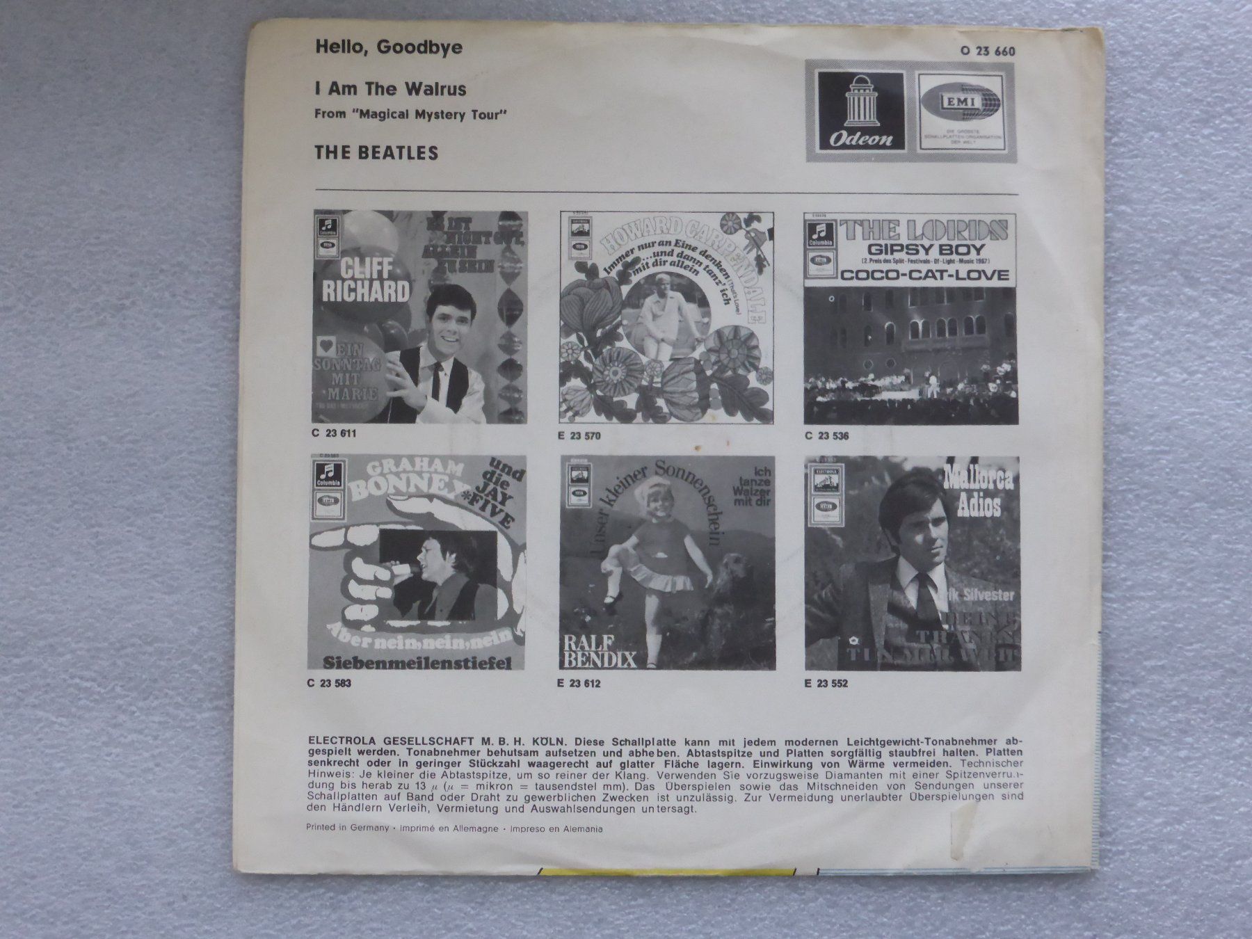 Vinyles: Vinyl Single  THE BEATLES – D'occasion à Küssnacht am Rigi par Mondkinder 3