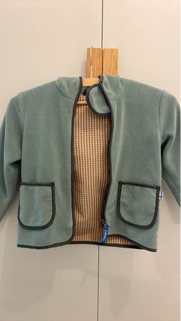 Finkid fleece jacket green size 110-120 like new