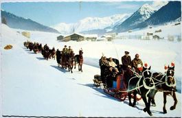 DAVOS Schlittenfahrt nach Spinabad-Monstein u. Sertig-Dörfli