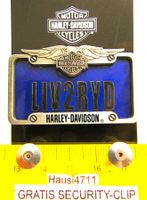 HD 2NÄGEL-PIN HARLEY-DAVIDSON "LIVE2RYD" MIT SECURITY-CLIP