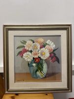 Vintage Floral Oil Painting - Signed A. Bruno 94 - Framed