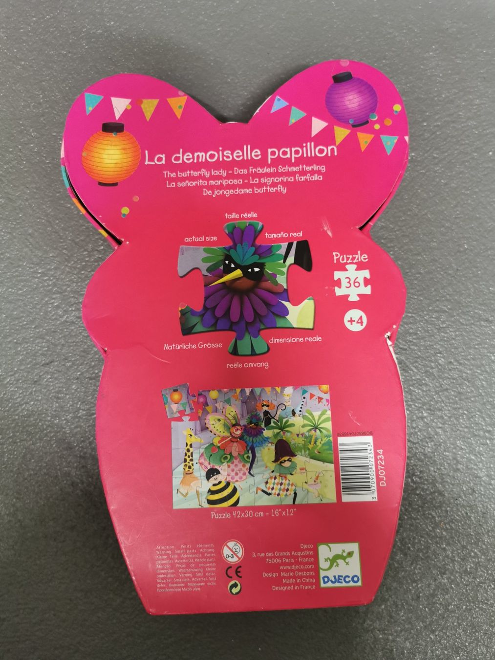 Djeco Puzzle: DJECO Puzzle Schmetterling Fee, 36 Teile. – Usato da Zürich venduto da MACS19 1