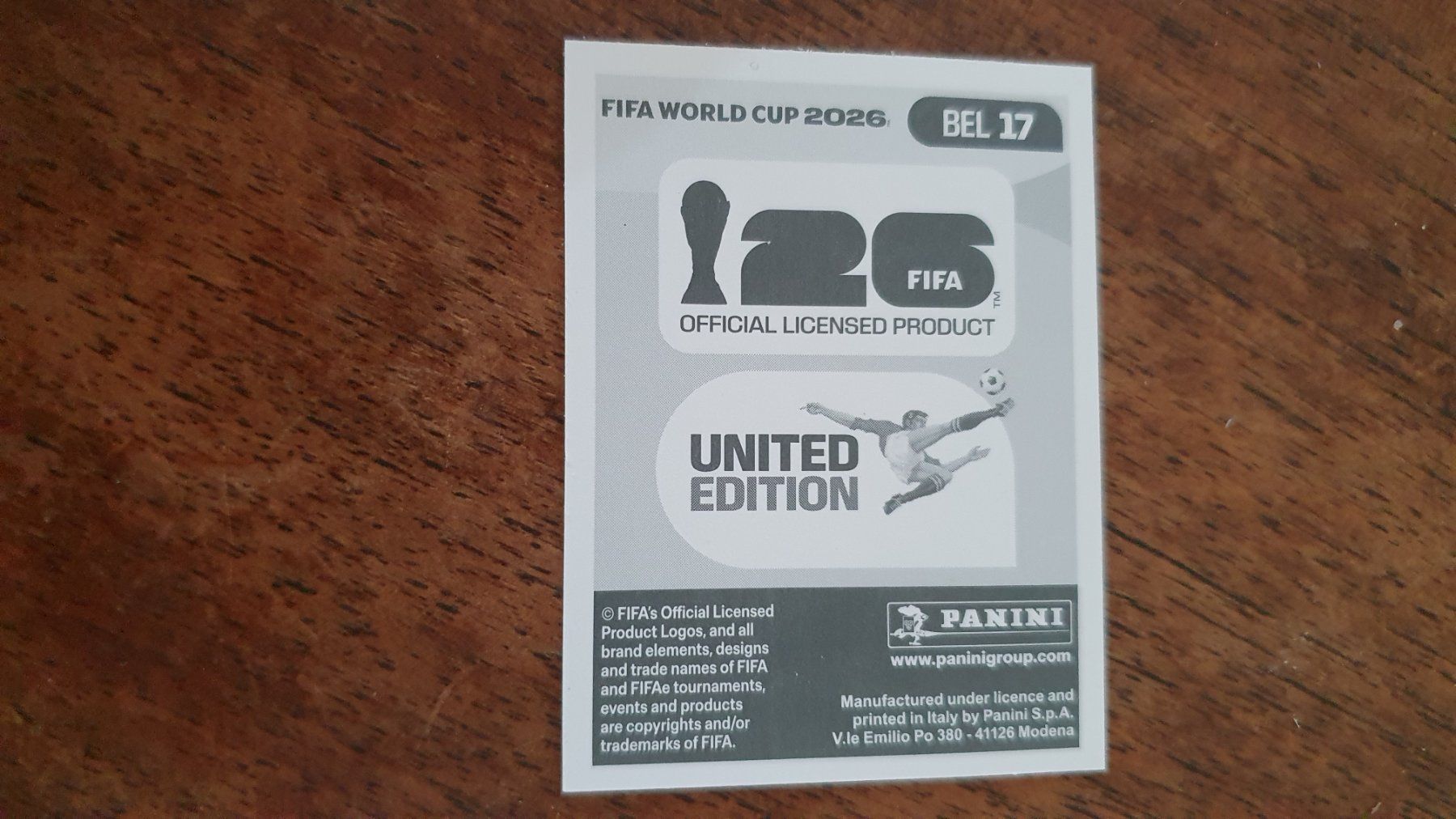 Panini Carte collezionabili: Panini WM 2026 - BEL 17 – Usato da Beromünster venduto da boeggy 1