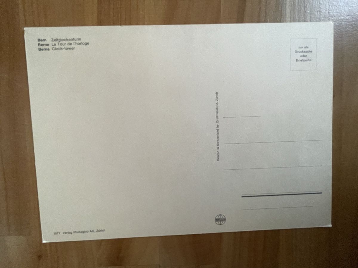 Cartoline postali: A5 AK mit Foto von Bern – Usato da Rümlang venduto da Kartenpost1 2
