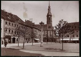 Fotografie Grossenhain, Hauptmarkt mit H