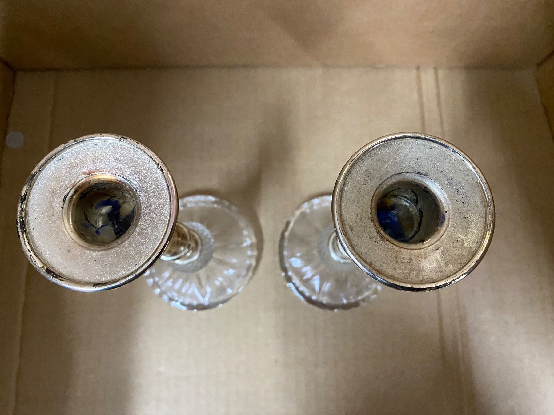 Portacandele: Kerzenhalter mit Glas Sockel – Usato da Eschlikon TG venduto da ArtRec 1