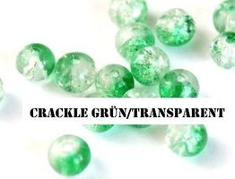 Crackle 4mm grün/transparent
