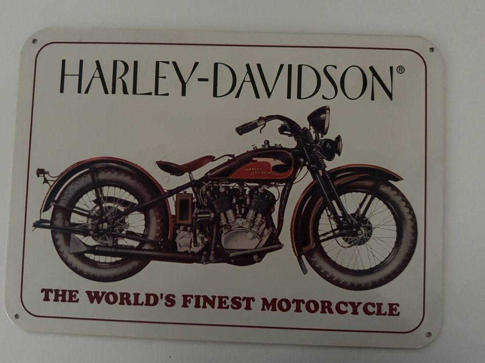 seltenes HARLEY DAVIDSON Blech - Werbeschild - ein must have 2