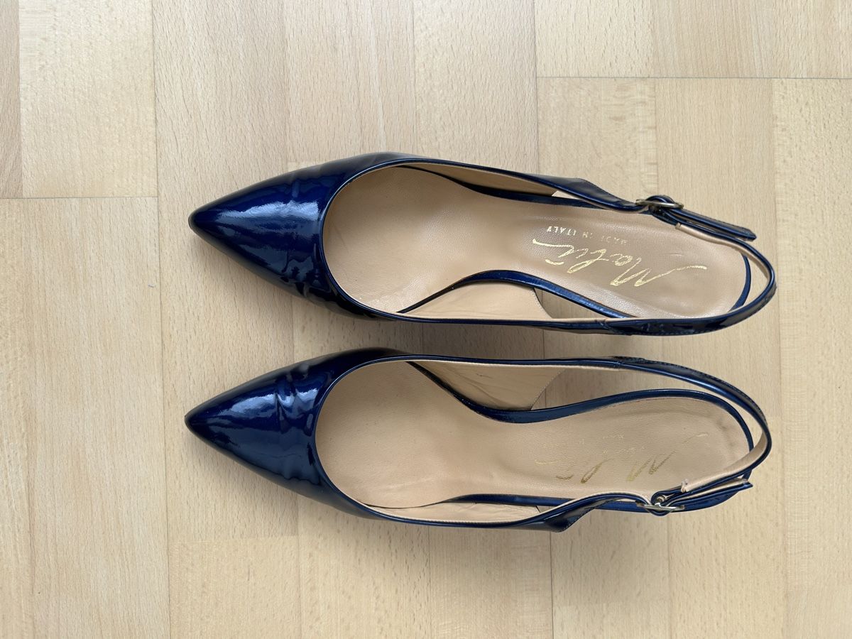 Scarpe da donna: Pumps Slingback Lack blau Gr. 40 – Usato da Reinach BL venduto da meinstil 1
