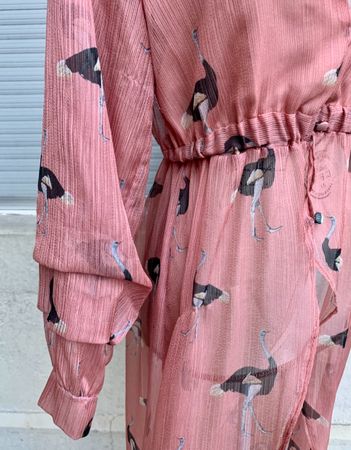 Superbe robe style kimono MILKWHITE transparence t.M-L