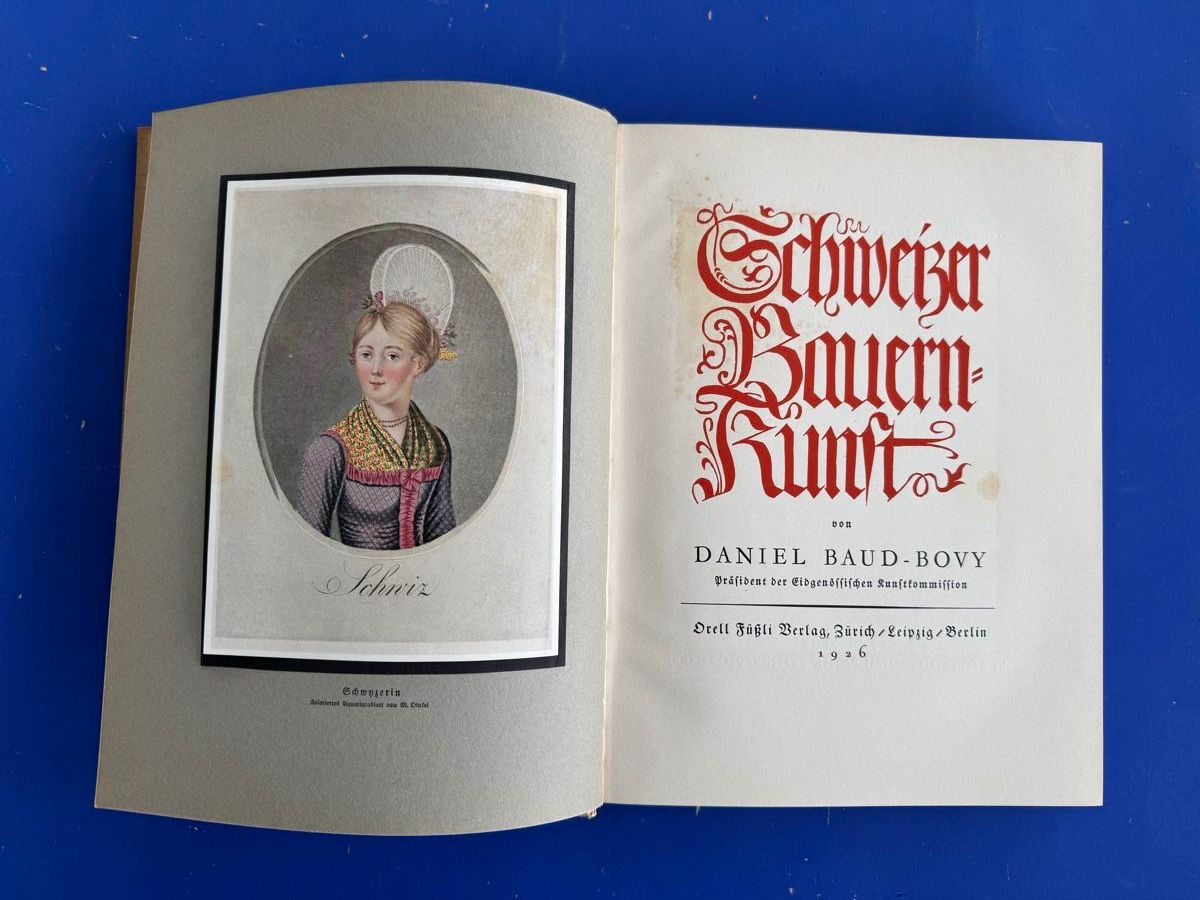 Libri: Daniel Baud-Bovy: Schweizer Bauernkunst. 1926 – Usato da Adliswil venduto da buch_und_kunst