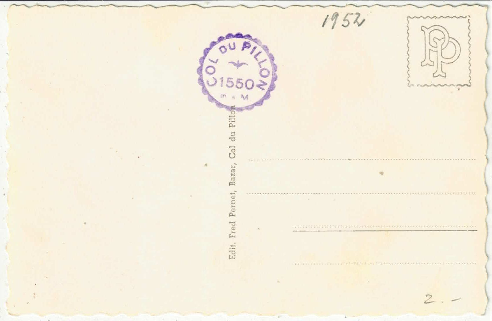 Cartoline postali: Col du Pillon - Kiosk – Usato da Ettingen venduto da Kartenplanet 1