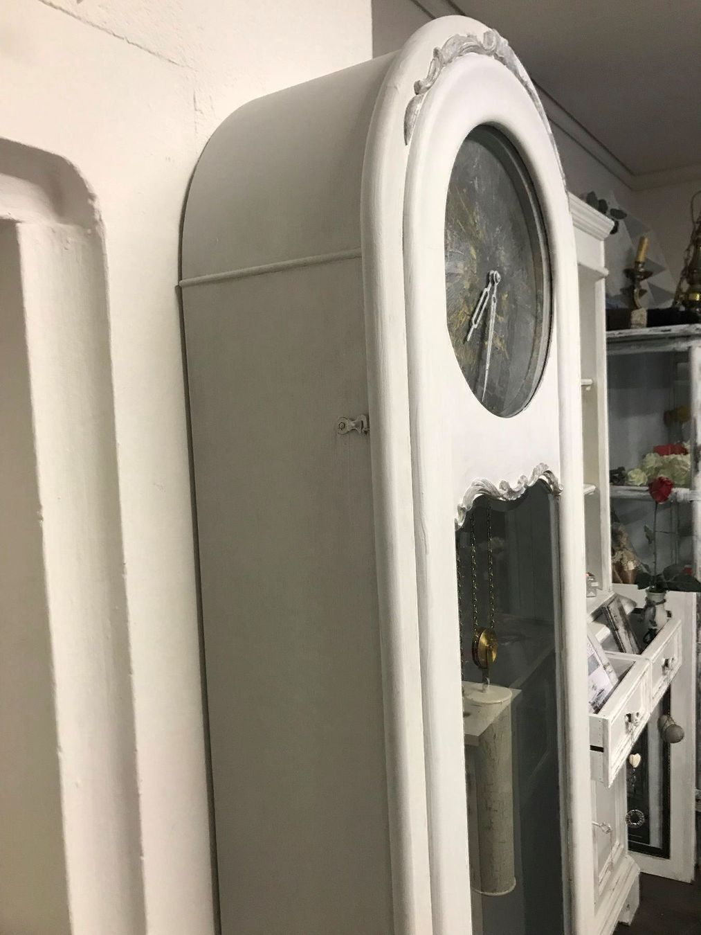 Stand- & Wanduhren: Antike Standuhr helles grau vintage (2) – Gebraucht aus Gränichen von boernies01 5