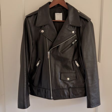 Sandro leather biker jacket size M in perfect condition